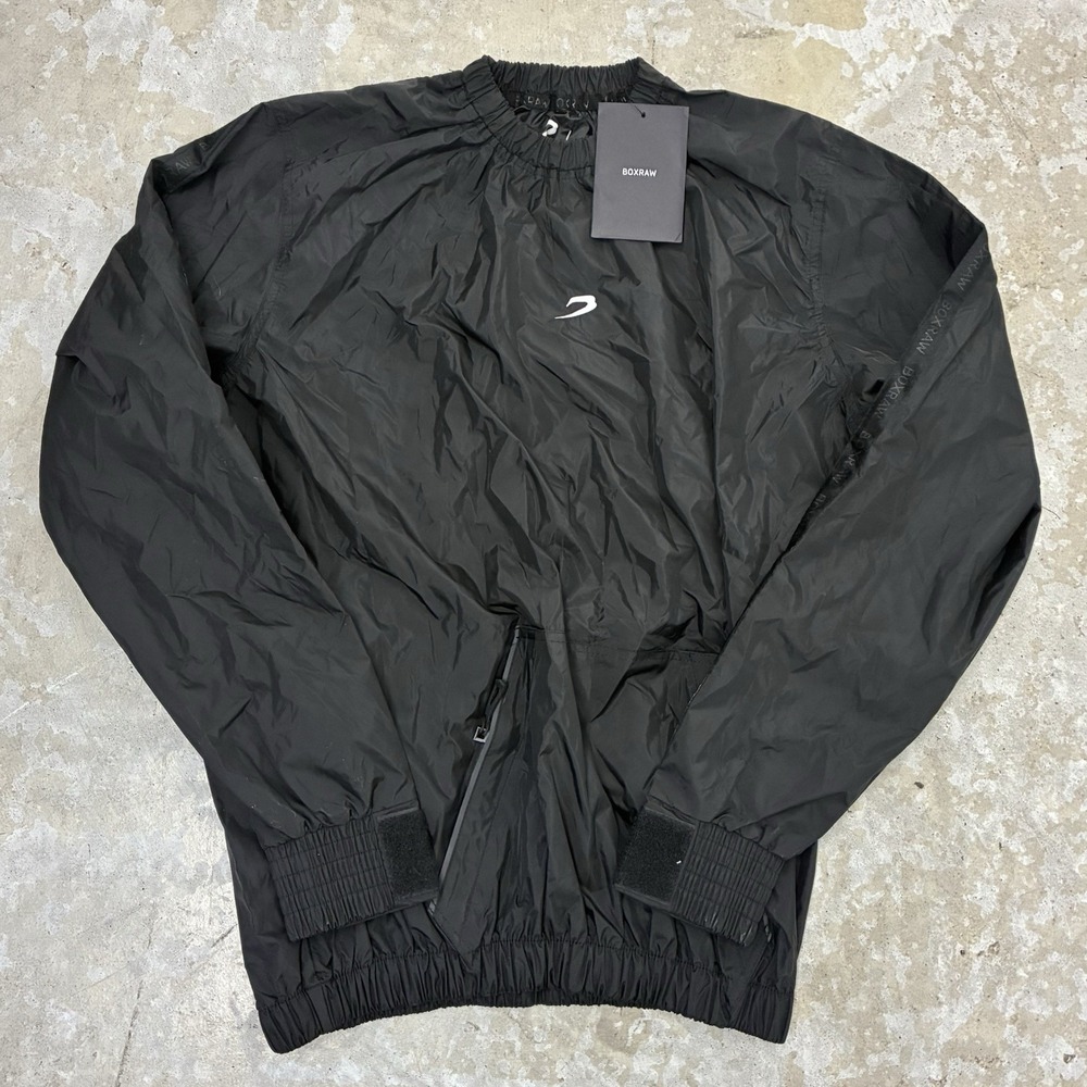 BOXRAW Hagler Sauna Suit Top Size XL Black Training Sweat Weight Loss Gym New